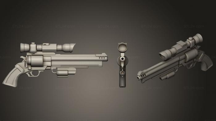 Оружие (Модель пистолета, WPN_0226) 3D модель для ЧПУ станка